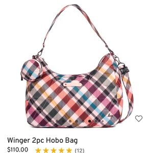 Lug Winger, PINK PLAID, NWT